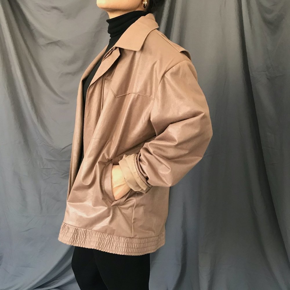 Vintage 1970s H bar C ranchwear jacket beige Med - Picture 8 of 12